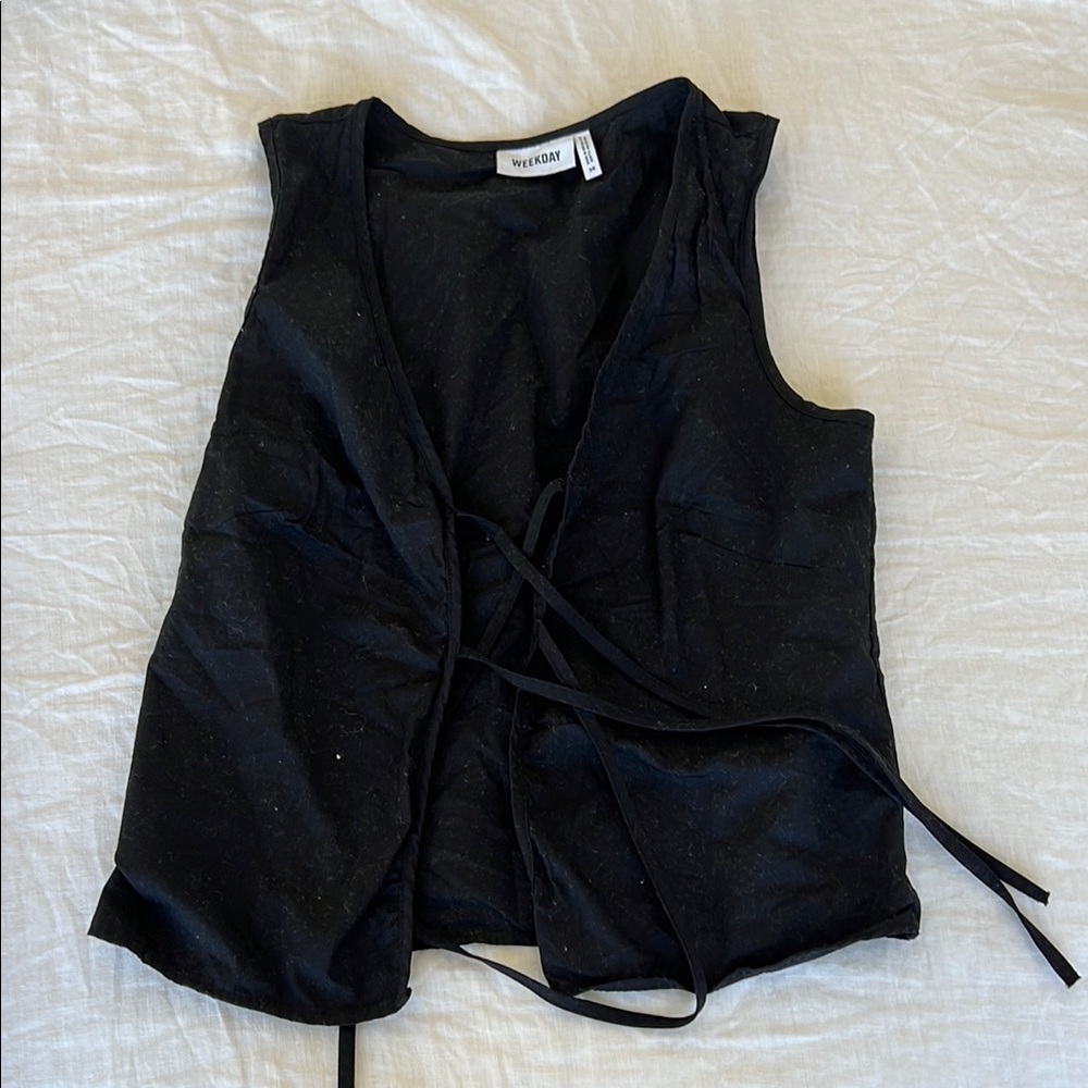 Weekday Tie Front Blouse